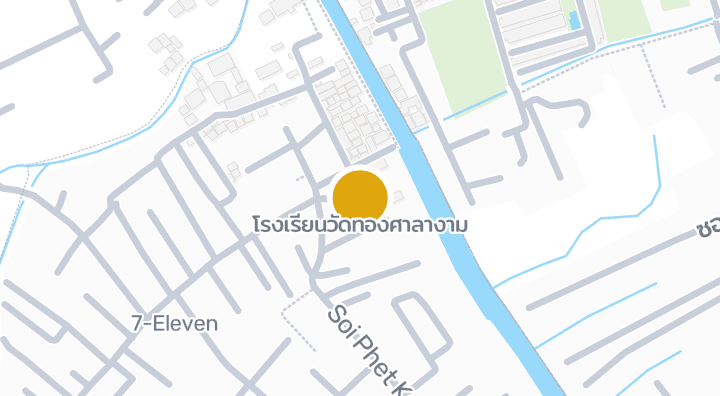 显示โรงเรียนวัดทองศาลางาม的地图