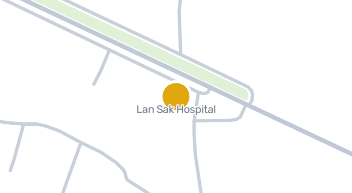 แผนที่แสดงโรงพยาบาลลานสัก
