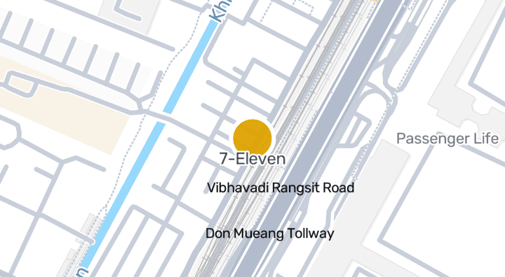 Carte montrant 7-Eleven
