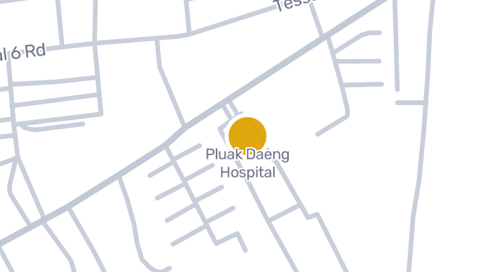 显示Pluak Daeng Hospital的地图