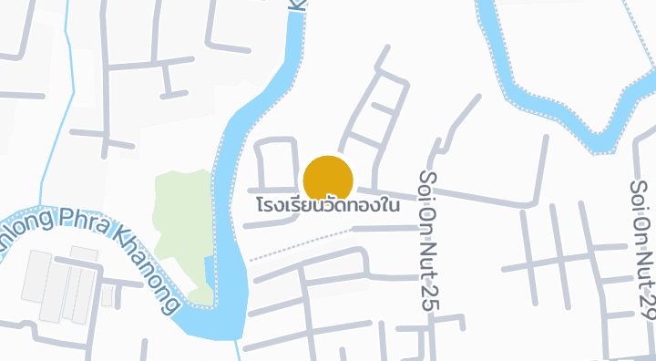 Map showing โรงเรียนวัดทองใน