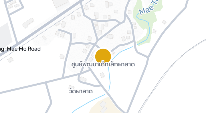 แผนที่แสดงศูนย์พัฒนาเด็กเล็กผาลาด