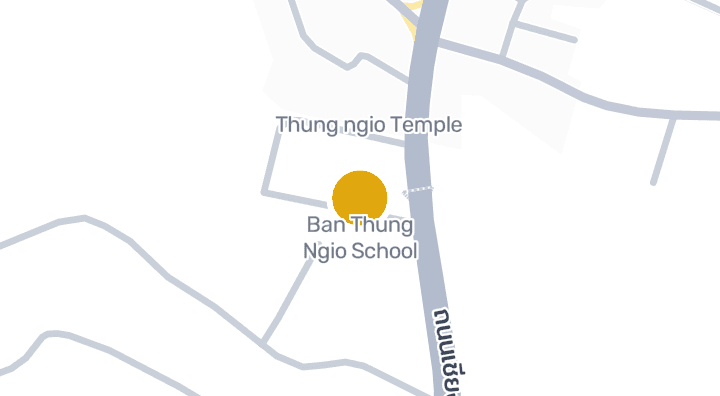 แผนที่แสดงโรงเรียนบ้านทุ่งงิ้ว