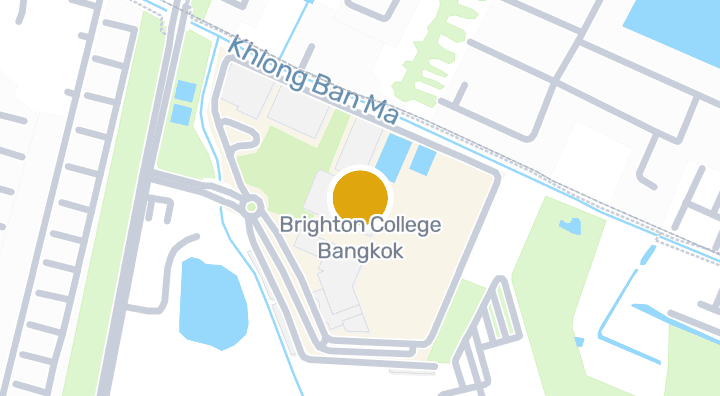 Map showing Brighton College Bangkok