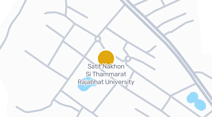 แผนที่แสดงSatit Nakhon Si Thammarat Rajabhat University