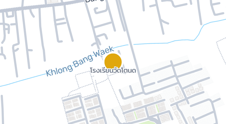 Carte montrant โรงเรียนวัดโตนด
