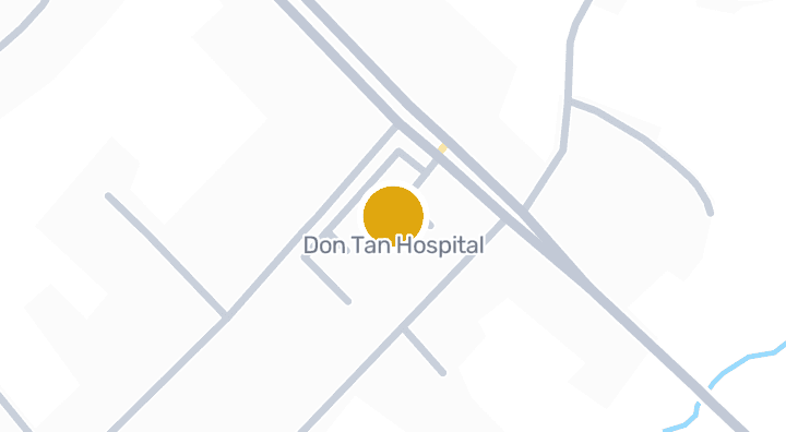 Map showing Don Tan Hospital