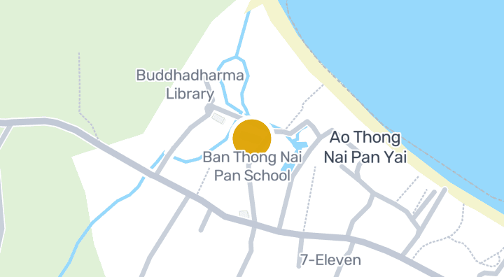 แผนที่แสดงโรงเรียนบ้านท้องนายปาน