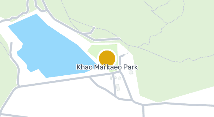 แผนที่แสดงKhao Mai kaeo Park