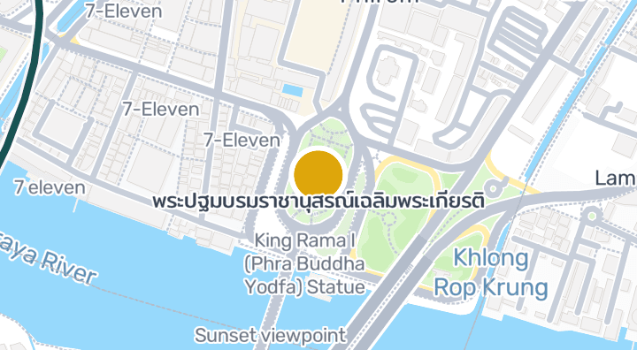 แผนที่แสดงพระปฐมบรมราชานุสรณ์เฉลิมพระเกียรติ