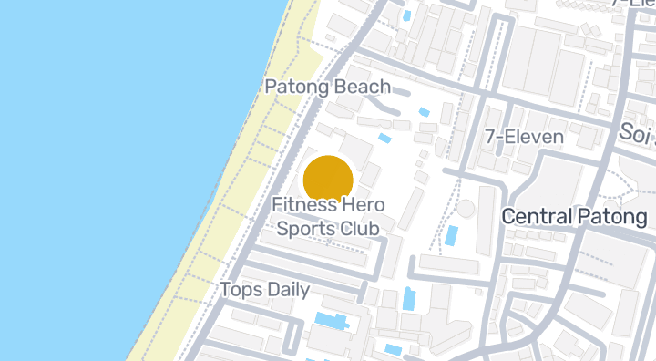 แผนที่แสดงFitness Hero Sports Club