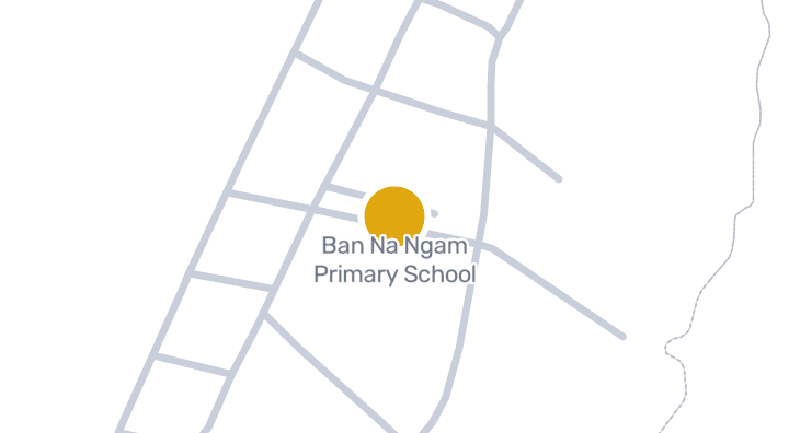 แผนที่แสดงโรงเรียนบ้านนางาม