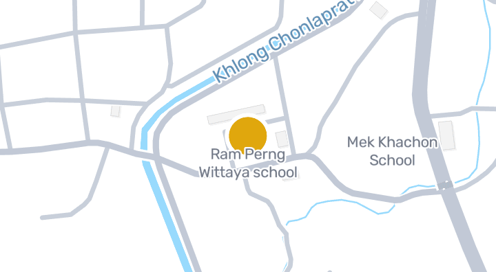 Map showing Ram Perng Wittaya school