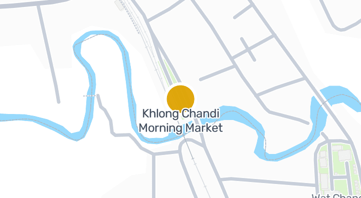 แผนที่แสดงตลาดเช้าคลองจันดี