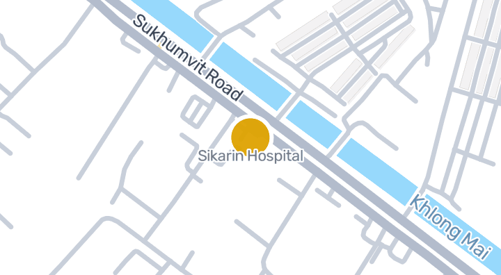 Sikarin Hospitalを示す地図