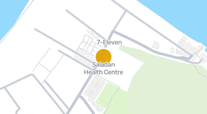 แผนที่แสดงSaladan Health Centre