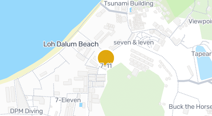Map showing 7-11