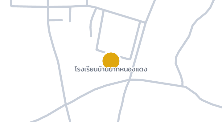 แผนที่แสดงโรงเรียนบ้านบากหนองแดง