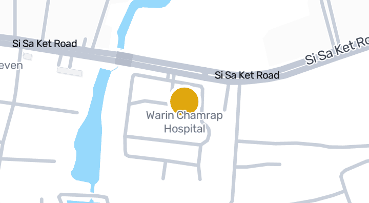 แผนที่แสดงโรงพยาบาลวารินชำราบ