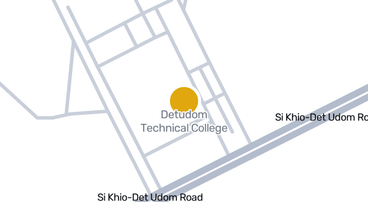 แผนที่แสดงDetudom Technical College
