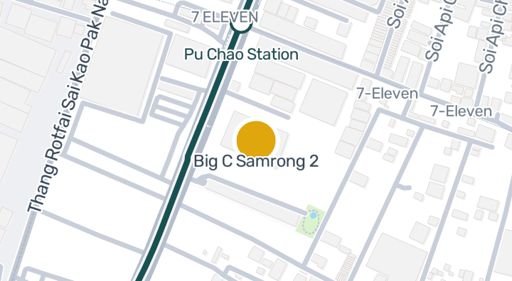 Map showing Big C Samrong 2