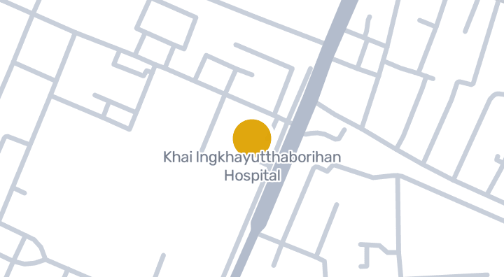 แผนที่แสดงโรงพยาบาลค่ายอิงคยุทธบริหาร