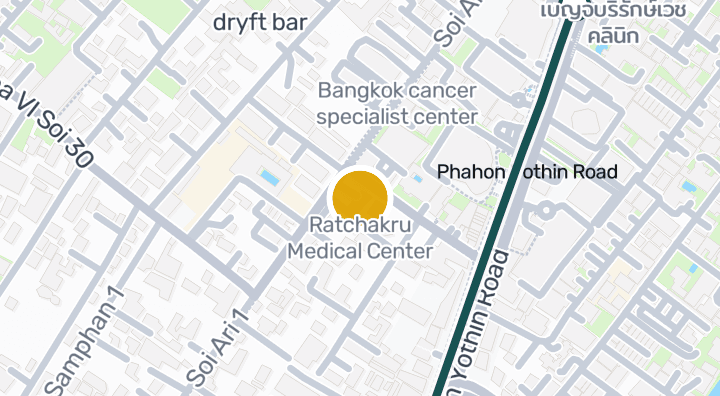 Map showing Ratchakru Medical Center