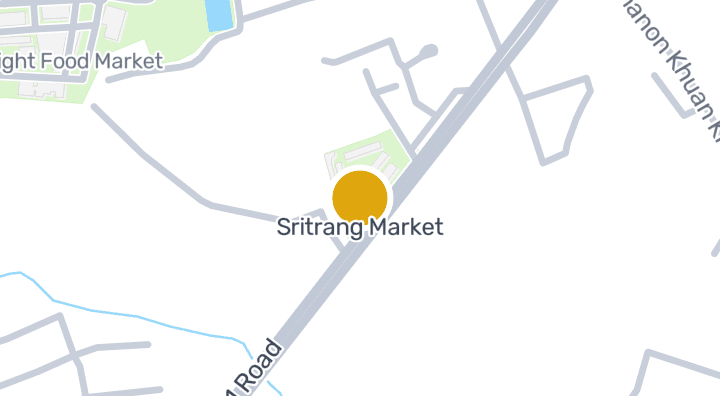 แผนที่แสดงตลาดศรีตรัง