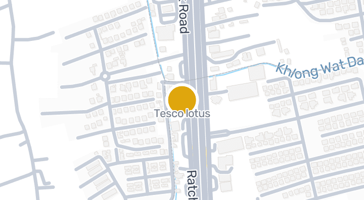 显示Tesco lotus的地图