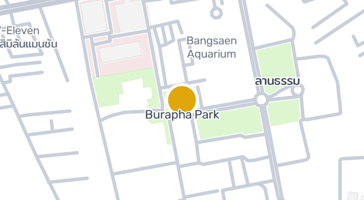 显示Burapha Park的地图