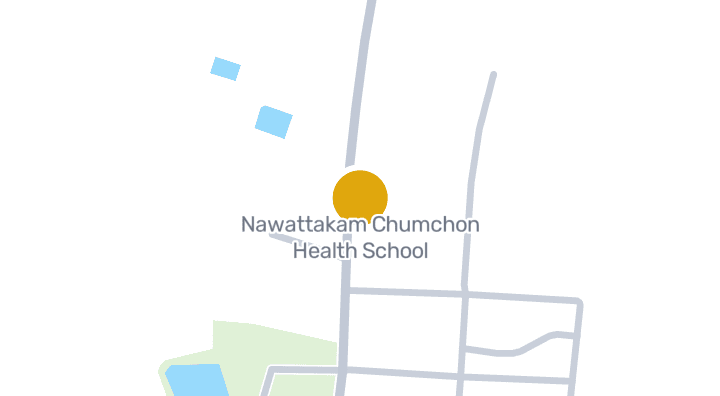 แผนที่แสดงโรงเรียนนวัตกรรมสุขภาพชุมชน