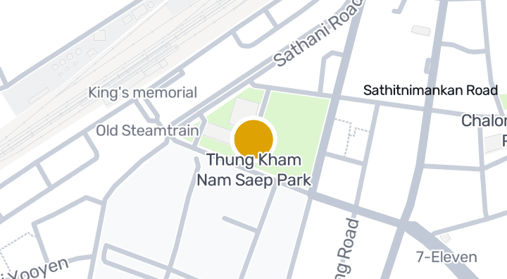 แผนที่แสดงThung Kham Nam Saep Park