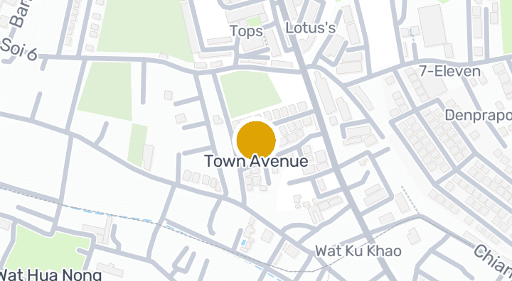 Map showing Town Avenue