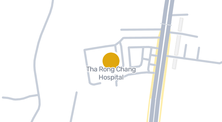 Map showing Tha Rong Chang Hospital