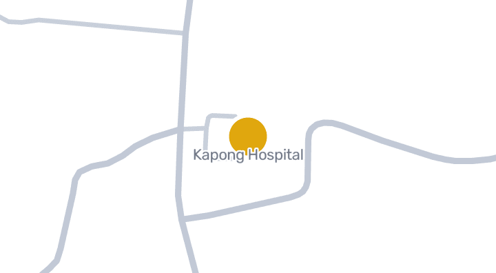 แผนที่แสดงโรงพยาบาลกะปง