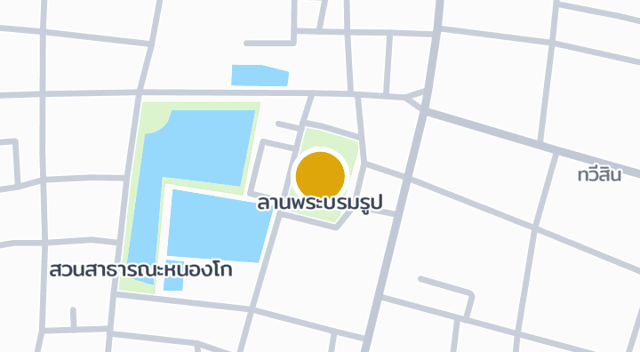 แผนที่แสดงลานพระบรมรูป