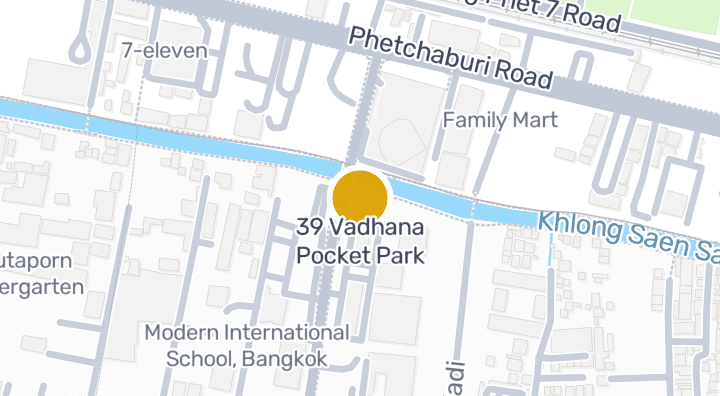 Map showing 39 Vadhana Pocket Park