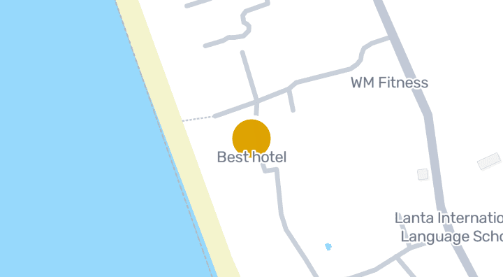 แผนที่แสดงBest hotel