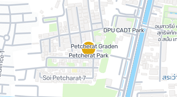 显示Petcherat Park的地图