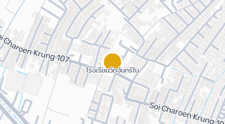 Map showing โรงเรียนวัดจันทร์ใน