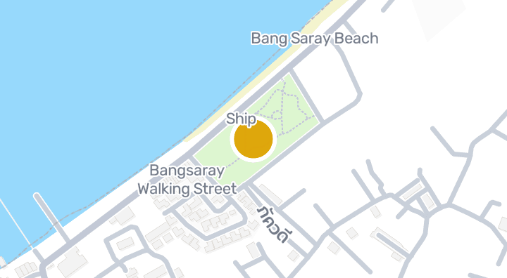 显示Bang Saray community park的地图