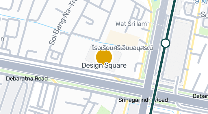 Map showing Design Square