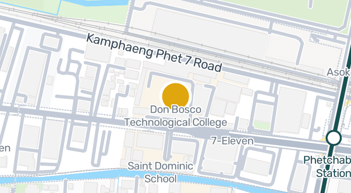 Map showing Don Bosco Technological College