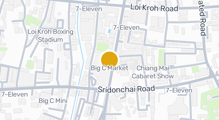 显示Big C Market的地图