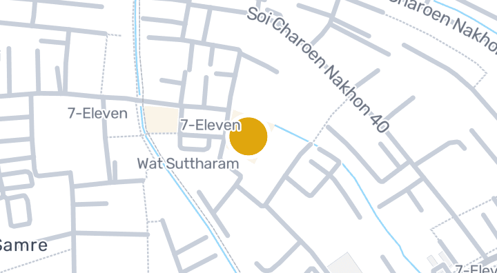 Map showing Matthayom Wat Suttharam School