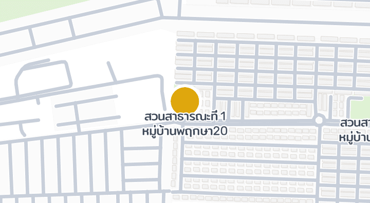 แผนที่แสดงสวนสาธารณะที่ 1 หมู่บ้านพฤกษา20