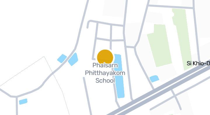 Map showing Phaisarn Phitthayakom School