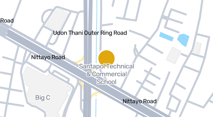 แผนที่แสดงโรงเรียนสันตพล