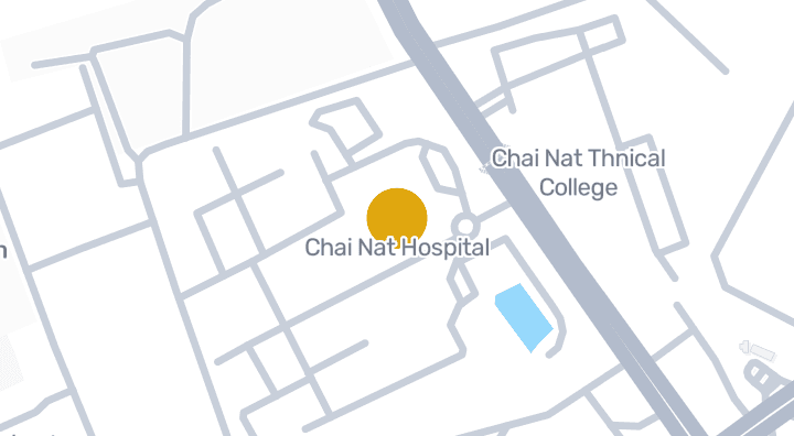 แผนที่แสดงโรงพยาบาลชัยนาท