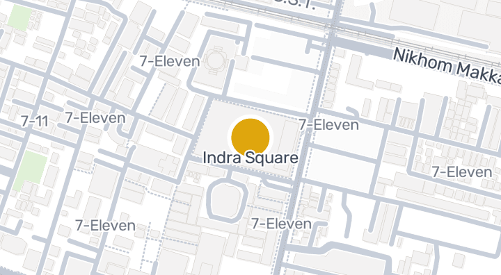 Map showing Indra Square